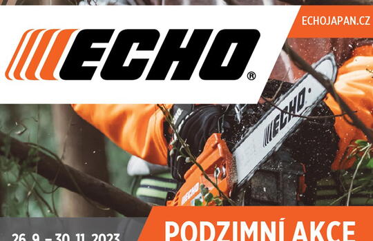Nakupte sortiment značky ECHO za akční ceny od 26. 9. do 30. 11. 2023