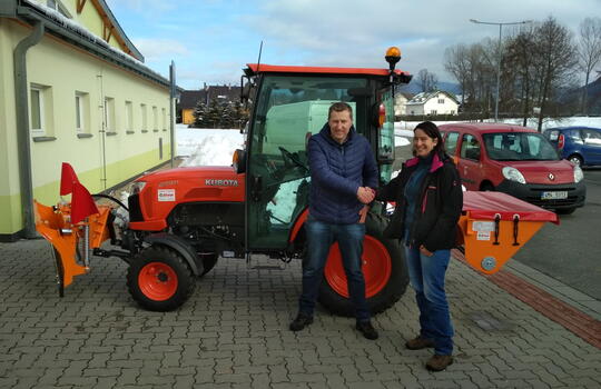 Předání traktoru Kubota B2311