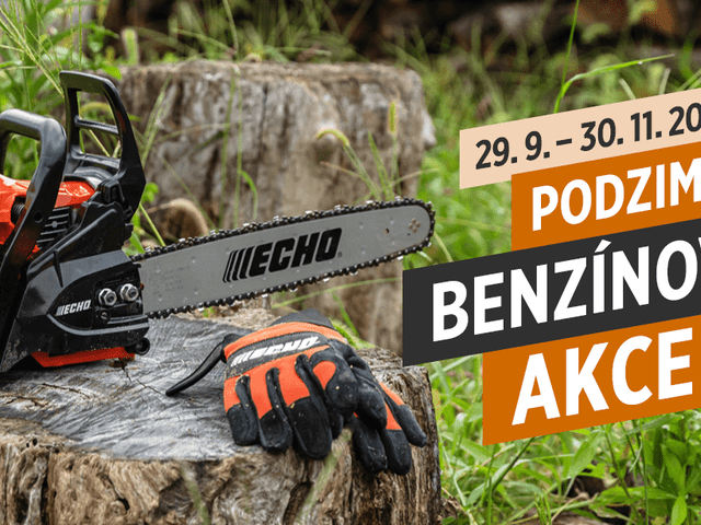 Speciální benzínová akce ECHO od 29. 9. do 30. 11.2025