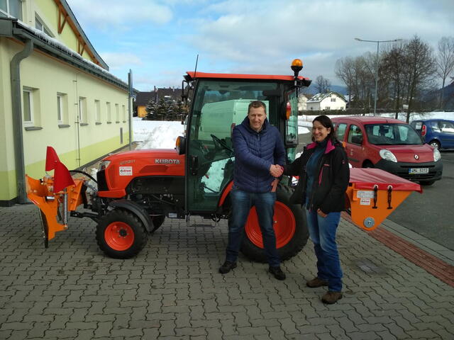 Předání traktoru Kubota B2311