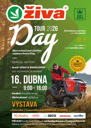 ŽIVA Day Tour 2026: Vyzkoušejte si špičkovou techniku v akci!