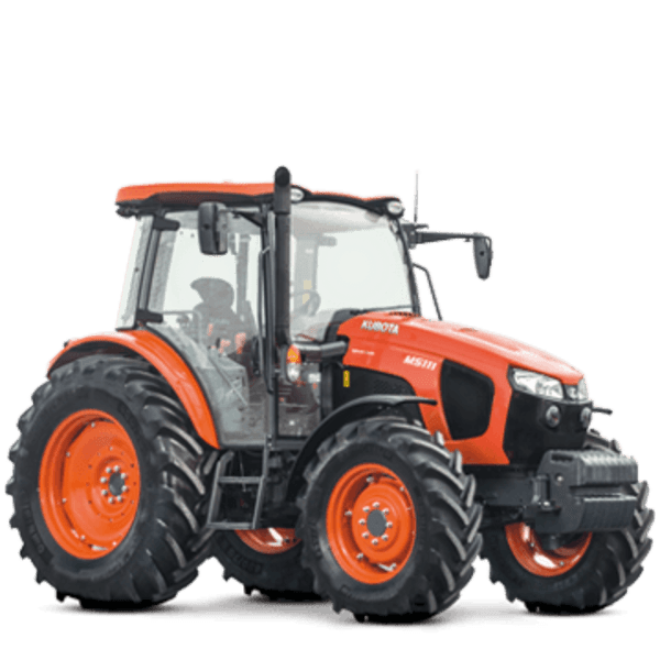 Zemědělský traktor Kubota M5112 s čelním nakladačem a příslušenstvím