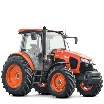 Zemědělský traktor Kubota M5111 s čelním nakladačem a lopatou
