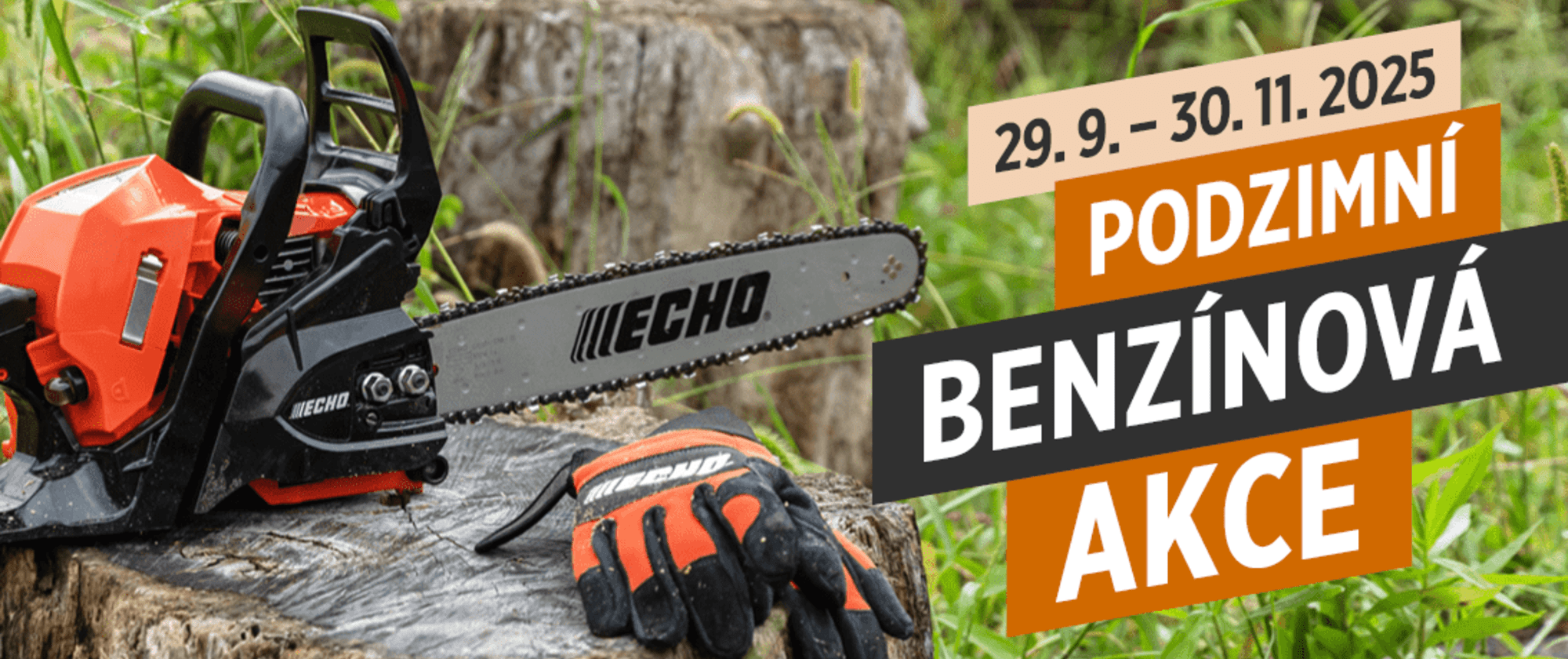 Speciální benzínová akce ECHO od 29. 9. do 30. 11. 2025